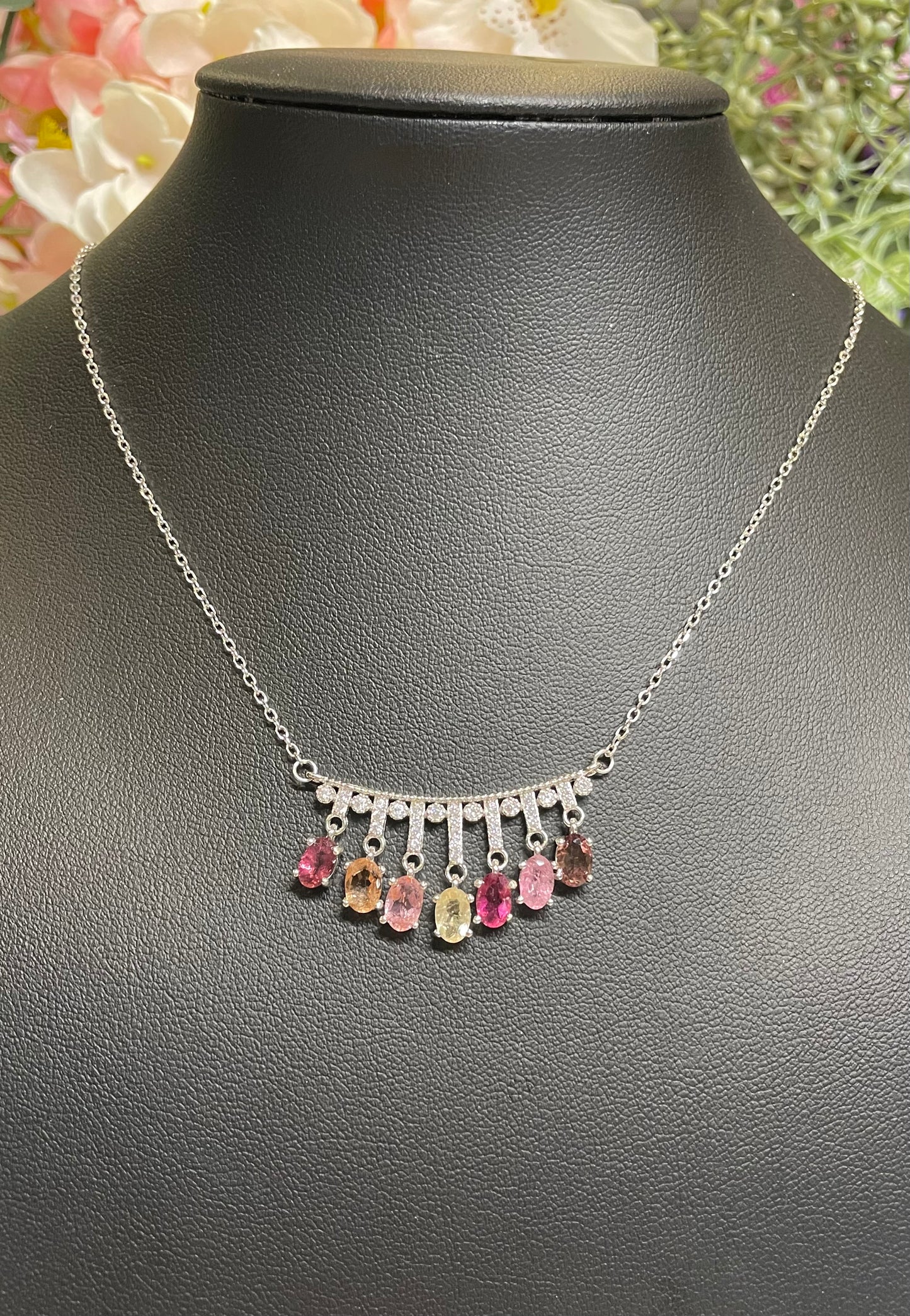 Multicolored Sapphire Necklace