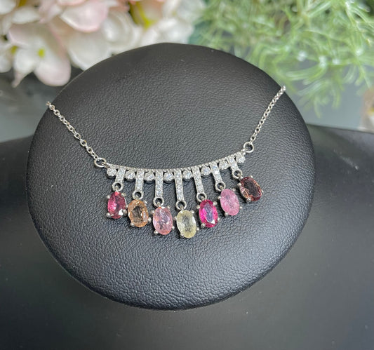 Multicolored Sapphire Necklace